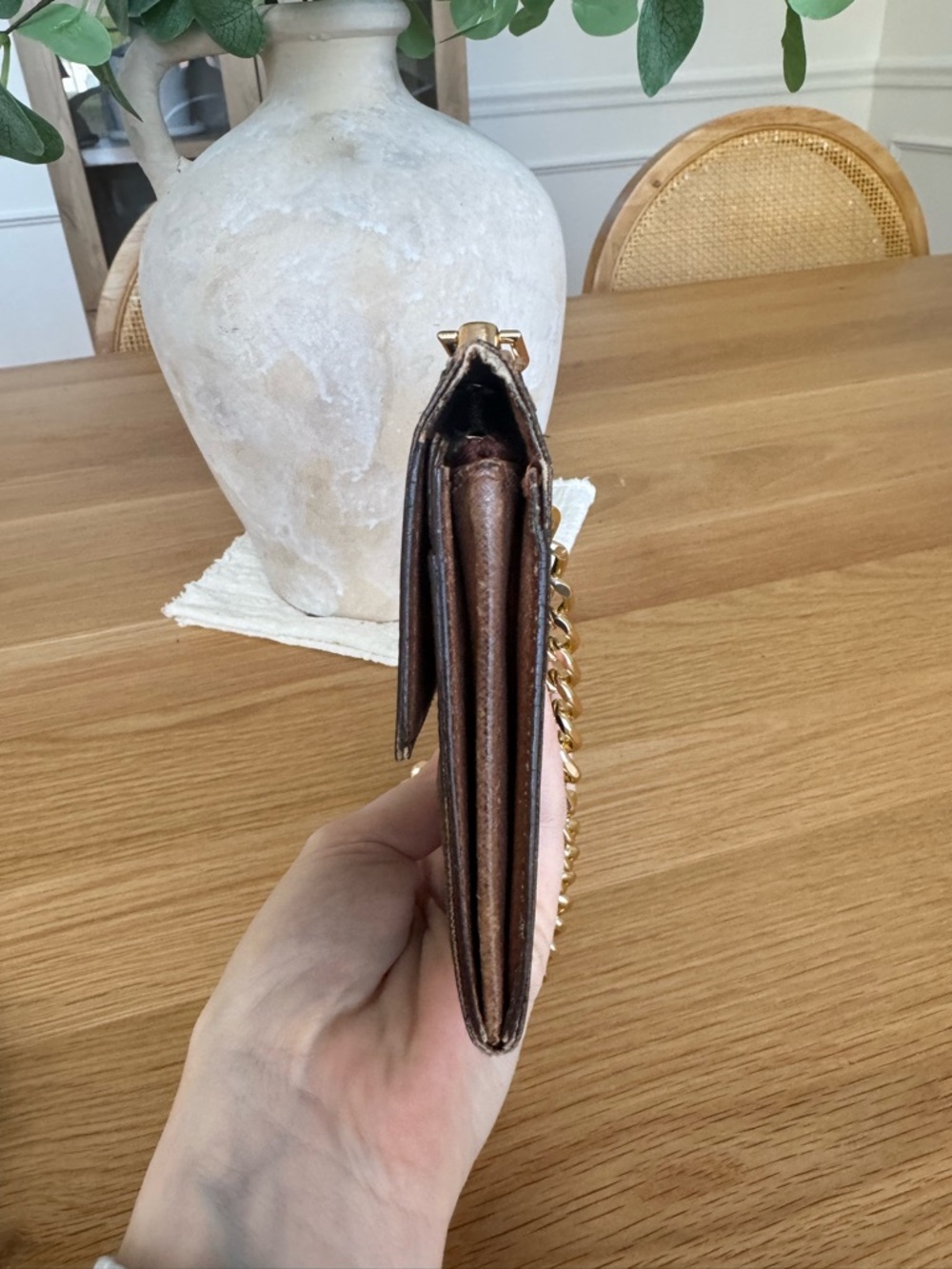 ✅AUTH✅SET OF LOUIS VUITTON WALLET ON A CHAIN+KEYHOLDER - Picture 11 of 17